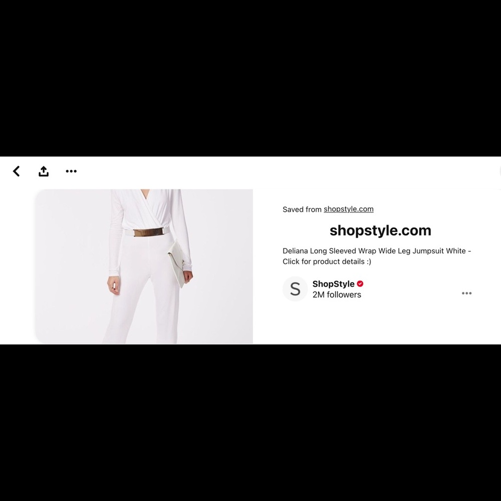 SOLDNew long sleeved wrap wide leg jumpsuit white